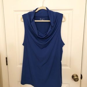 Lane Bryant Beautiful Blue cowl neck top.  Size 18/20